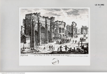 Vorderseite von Landesbildstelle Rheinland [http://creativecommons.org/publicdomain/mark/1.0/] La Veue de l'Arc de Constantin et du Colisée - , bh520753. Foto.