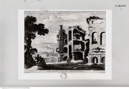 Vorderseite von Landesbildstelle Rheinland [http://creativecommons.org/publicdomain/mark/1.0/] Tafel 5: Vestigi delle Terme di Dioclitiano Imperatore, in Roma - , bh520754. Foto.