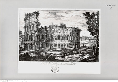 Vorderseite von Landesbildstelle Rheinland [http://creativecommons.org/publicdomain/mark/1.0/] Ruine du Theatre ou Colisée a Rome - , bh520755. Foto.