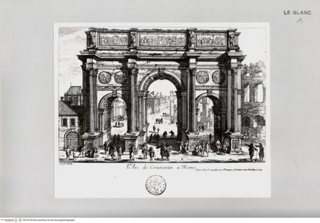 Vorderseite von Landesbildstelle Rheinland [http://creativecommons.org/publicdomain/mark/1.0/] L'Arc de Constantin a Rome - , bh520756. Foto.