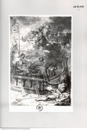 Vorderseite von Landesbildstelle Rheinland [http://creativecommons.org/publicdomain/mark/1.0/] Allegorie auf die Verbreitung der Karmelitaner von Spanien aus nach Rom - , bh520807. Foto.