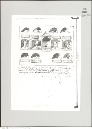 Vorderseite von Biblioteca Apostolica Vaticana [https://www.deutsche-digitale-bibliothek.de/content/lizenzen/rv-ez/] Codex Peiresc (Menestrier) nach dem Aantekenboekje des Philips van WingheUrnen in Grabnischen - , bh520878_recto. Foto.