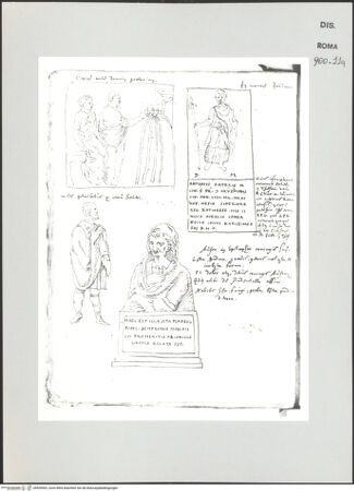 Vorderseite von Biblioteca Apostolica Vaticana [https://www.deutsche-digitale-bibliothek.de/content/lizenzen/rv-ez/] Codex Peiresc (Menestrier) nach dem Aantekenboekje des Philips van WingheAntike Grabmäler - , bh520902_recto. Foto.