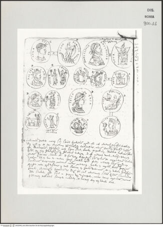 Vorderseite von Biblioteca Apostolica Vaticana [https://www.deutsche-digitale-bibliothek.de/content/lizenzen/rv-ez/] Codex Peiresc (Menestrier) nach dem Aantekenboekje des Philips van WingheAntike Siegel - , bh520946_recto. Foto.