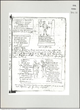 Vorderseite von Biblioteca Apostolica Vaticana [https://www.deutsche-digitale-bibliothek.de/content/lizenzen/rv-ez/] Codex Peiresc (Menestrier) nach dem Aantekenboekje des Philips van WingheGrabinschriften - , bh520957_recto. Foto.