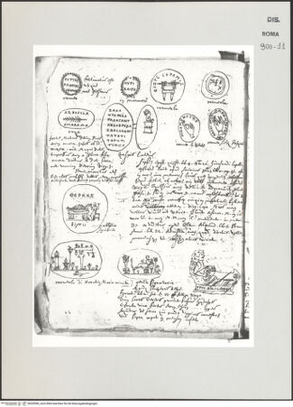 Vorderseite von Biblioteca Apostolica Vaticana [https://www.deutsche-digitale-bibliothek.de/content/lizenzen/rv-ez/] Codex Peiresc (Menestrier) nach dem Aantekenboekje des Philips van WingheAntike Gemmen und Siegel - , bh520960_recto. Foto.