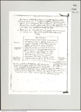 Vorderseite von Biblioteca Apostolica Vaticana [https://www.deutsche-digitale-bibliothek.de/content/lizenzen/rv-ez/] Codex Peiresc (Menestrier) nach dem Aantekenboekje des Philips van WingheAntike Inschrift - , bh520971_recto. Foto.