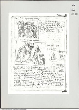 Vorderseite von Biblioteca Apostolica Vaticana [https://www.deutsche-digitale-bibliothek.de/content/lizenzen/rv-ez/] Codex Peiresc (Menestrier) nach dem Aantekenboekje des Philips van WingheReliefplatten mit Darstellung einer Weinernte sowie des Herkules mit Cerberus - , bh520976_recto. Foto.