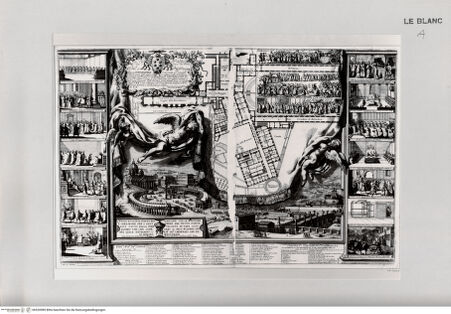 Vorderseite von Landesbildstelle Rheinland [http://creativecommons.org/publicdomain/mark/1.0/] Konklave nach dem Tod Alexanders VIII. zur Wahl Innozenz' XII. mit Widmung an Kardinal de'Medici, 1961 - , bh520989. Foto.