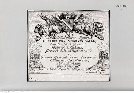 Vorderseite von Landesbildstelle Rheinland [http://creativecommons.org/publicdomain/mark/1.0/] Illustrierte Widmung an den Prior fra Virginio Valle - , bh520999. Foto.