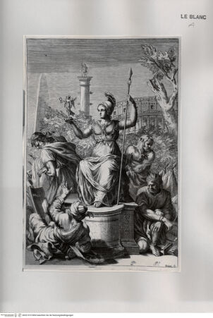 Vorderseite von Landesbildstelle Rheinland [http://creativecommons.org/publicdomain/mark/1.0/] Die thronende Roma, zu ihren Füßen unterworfene Länder - , bh521010. Foto.