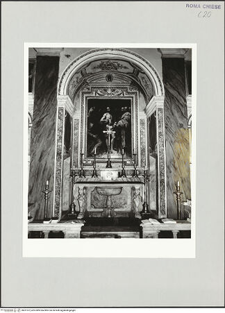 Vorderseite von Sopr. BAS ROMA [https://www.deutsche-digitale-bibliothek.de/content/lizenzen/rv-ez/] San Tommaso ai CenciCappella dell'altare maggiore - Gesamtansicht, bh521072_recto. Foto.