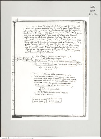 Vorderseite von Biblioteca Apostolica Vaticana [https://www.deutsche-digitale-bibliothek.de/content/lizenzen/rv-ez/] Codex Peiresc (Menestrier) nach dem Aantekenboekje des Philips van WingheInschrift aus san Lorenzo in Lucina in Rom - , bh521145_recto. Foto.