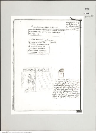 Vorderseite von Biblioteca Apostolica Vaticana [https://www.deutsche-digitale-bibliothek.de/content/lizenzen/rv-ez/] Codex Peiresc (Menestrier) nach dem Aantekenboekje des Philips van WingheInschriften aus San Pietro in Vincoli in Rom und Relieffragment - , bh521183_recto. Foto.