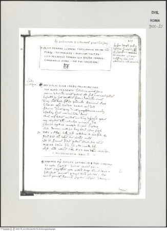 Vorderseite von Biblioteca Apostolica Vaticana [https://www.deutsche-digitale-bibliothek.de/content/lizenzen/rv-ez/] Codex Peiresc (Menestrier) nach dem Aantekenboekje des Philips van WingheInschrift einer Bodenplatte aus San Clemente in Rom - , bh521190_recto. Foto.