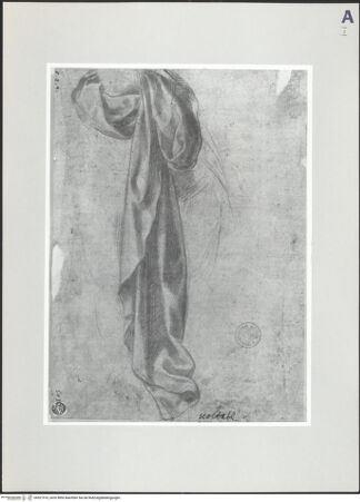 Vorderseite von Szépmüvészeti Múzeum, Budapest [https://www.deutsche-digitale-bibliothek.de/content/lizenzen/rv-ez/] Draperiestudie - , bh521510_recto. Foto.