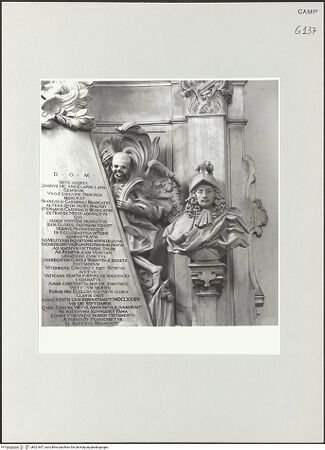 Vorderseite von ICCD [https://www.deutsche-digitale-bibliothek.de/content/lizenzen/rv-ez/] Grabmal der Kardinäle Francesco und Stefano Brancaccio - Detail: Büste (des Stefano Caracciolo?), bh521667_recto. Foto.