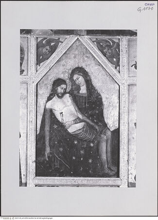 Vorderseite von ICCD [https://www.deutsche-digitale-bibliothek.de/content/lizenzen/rv-ez/] Mehrteiliges Altarbild mit der Pietà - Vesperbild, bh521678_recto. Foto.