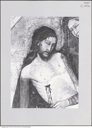 Vorderseite von ICCD [https://www.deutsche-digitale-bibliothek.de/content/lizenzen/rv-ez/] Mehrteiliges Altarbild mit der Pietà - Vesperbild: Christus, bh521680_recto. Foto.