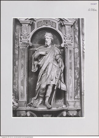 Vorderseite von ICCD [https://www.deutsche-digitale-bibliothek.de/content/lizenzen/rv-ez/] Ausstattung der Kapelle der ImmaculataKönig David - Gesamtansicht, bh521691_recto. Foto.
