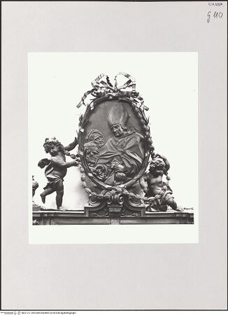 Vorderseite von ICCD [https://www.deutsche-digitale-bibliothek.de/content/lizenzen/rv-ez/] Die mildtätige Gabe des heiligen Thomas von Villanova - Gesamtansicht, bh521727_recto. Foto.