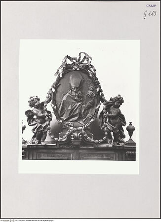 Vorderseite von ICCD [https://www.deutsche-digitale-bibliothek.de/content/lizenzen/rv-ez/] Der heilige Augustinus - Gesamtansicht, bh521732_recto. Foto.