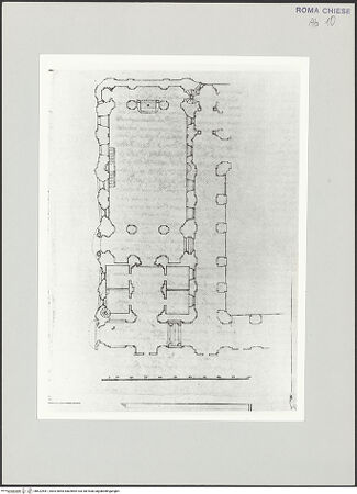 Vorderseite von unbekannt [https://www.deutsche-digitale-bibliothek.de/content/lizenzen/rv-ez/] Santa Maria in VallicellaOratorio di San Filippo Neri - Grundriss, bh522541_recto. Foto.