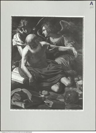 Vorderseite von Lensini, Fabio [https://www.deutsche-digitale-bibliothek.de/content/lizenzen/rv-ez/] Der heilige Hieronymus mit Engeln - , bh523169_recto. Foto.