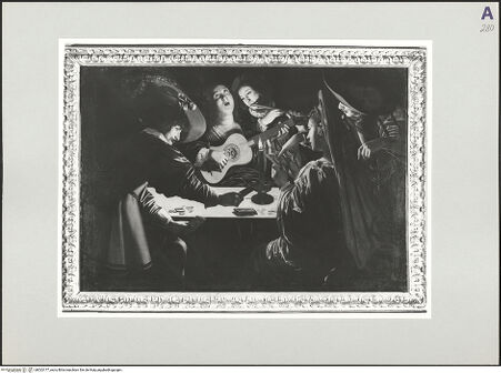 Vorderseite von Lensini, Fabio [https://www.deutsche-digitale-bibliothek.de/content/lizenzen/rv-ez/] Die Kartenspieler - , bh523177_recto. Foto.