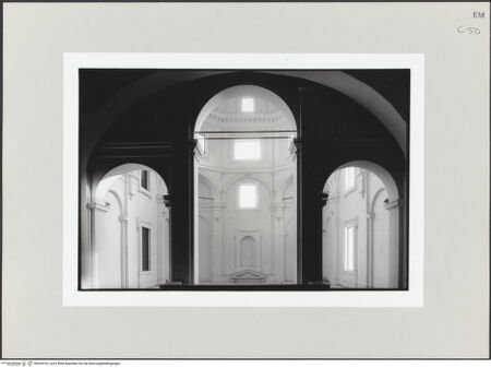 Vorderseite von Chemollo, Alessandra [https://www.deutsche-digitale-bibliothek.de/content/lizenzen/rv-ez/] Palazzo della PilottaTreppenhaus mit dreiläufiger Ehrentreppe - Wandaufriß der Kuppelzone, bh524723_recto. Foto: Chemollo, Alessandra.