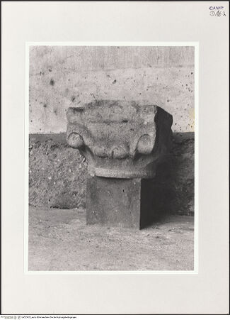 Vorderseite von Bibliotheca Hertziana [https://www.deutsche-digitale-bibliothek.de/content/lizenzen/rv-fz/] Kapitell, bh525433_recto. Foto: Schwarz, Heinrich Mathias.