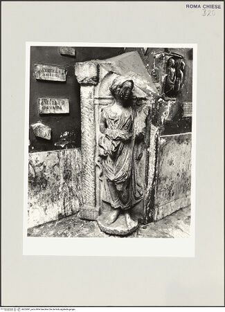 Vorderseite von Sopr. BAS ROMA [https://www.deutsche-digitale-bibliothek.de/content/lizenzen/rv-ez/] Personifikation der Prudentia - , bh525891_recto. Foto.