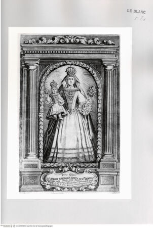 Vorderseite von Istituto Nazionale per la Grafica [http://creativecommons.org/publicdomain/mark/1.0/] Maria mit Kind in Architekturrahmung - , bh526090. Foto.