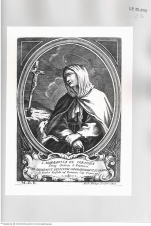 Vorderseite von Istituto Nazionale per la Grafica [http://creativecommons.org/publicdomain/mark/1.0/] Die heilige Margareta von Cortona - , bh526096. Foto.