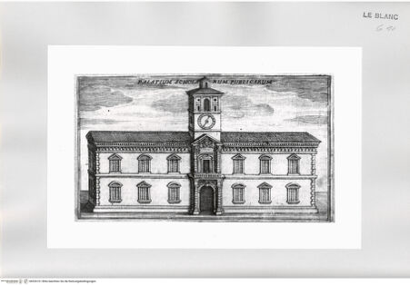 Vorderseite von Istituto Nazionale per la Grafica [http://creativecommons.org/publicdomain/mark/1.0/] Palatium Scholarum Publicarum - , bh526101. Foto.