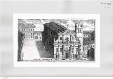 Vorderseite von Istituto Nazionale per la Grafica [http://creativecommons.org/publicdomain/mark/1.0/] Scholae Antiquae Artistarum Ad S. Dominicum - , bh526105. Foto.
