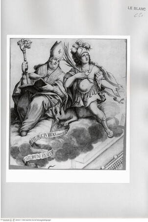 Vorderseite von Istituto Nazionale per la Grafica [http://creativecommons.org/publicdomain/mark/1.0/] Maurelius von Ferrara und der heilige Georg auf Wolken - , bh526111. Foto.