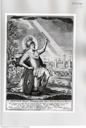 Vorderseite von Istituto Nazionale per la Grafica [http://creativecommons.org/publicdomain/mark/1.0/] Der heilige Zeno - , bh526120. Foto.