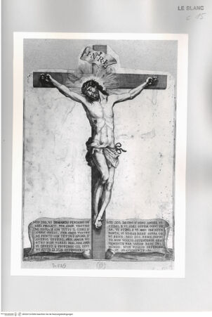 Vorderseite von Istituto Nazionale per la Grafica [http://creativecommons.org/publicdomain/mark/1.0/] Christus am Kreuz - , bh526124. Foto.