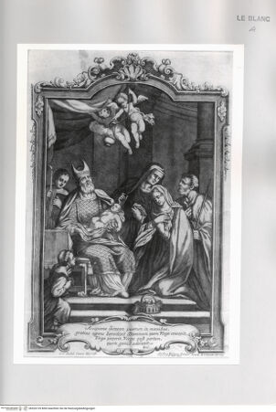 Vorderseite von Istituto Nazionale per la Grafica [http://creativecommons.org/publicdomain/mark/1.0/] Darbringung Jesu im Tempel - , bh526135. Foto.