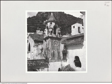 Vorderseite von Bibliotheca Hertziana [https://www.deutsche-digitale-bibliothek.de/content/lizenzen/rv-fz/] Santa Maria Maggiore - Campanile, bh526314_recto. Foto: Schwarz, Heinrich Mathias.