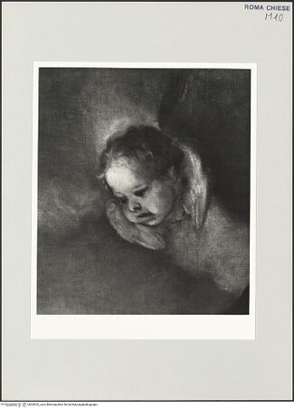 Vorderseite von Sopr. BAS ROMA [https://www.deutsche-digitale-bibliothek.de/content/lizenzen/rv-ez/] Die heilige Gertrude in Verzückung - Detail, bh526322_recto. Foto.