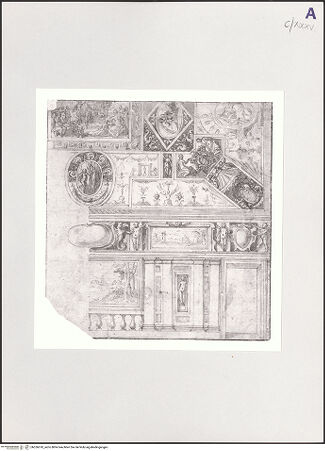 Vorderseite von Staatliche Graphische Sammlung [https://www.deutsche-digitale-bibliothek.de/content/lizenzen/rv-ez/] Entwurf für ein Fresko - , bh526610_recto. Foto.