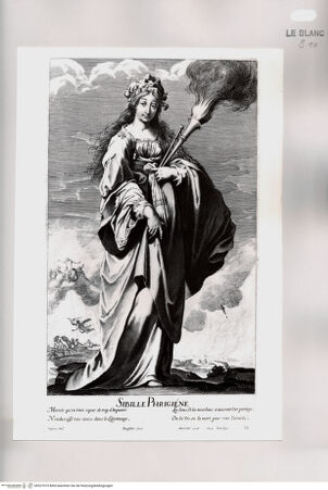 Vorderseite von Istituto Nazionale per la Grafica [http://creativecommons.org/publicdomain/mark/1.0/] Die zwölf SibyllenTafel 12: "Sibille Phrigiéne" - , bh527075. Foto.