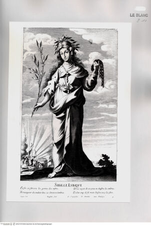 Vorderseite von Istituto Nazionale per la Grafica [http://creativecommons.org/publicdomain/mark/1.0/] Die zwölf SibyllenTafel 9: "Sibille Lybique" - , bh527078. Foto.