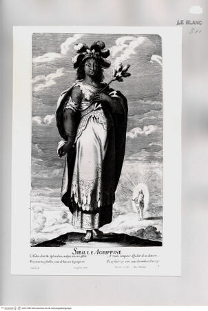 Vorderseite von Istituto Nazionale per la Grafica [http://creativecommons.org/publicdomain/mark/1.0/] Die zwölf SibyllenTafel 7: "Sibille Agrippine" - , bh527080. Foto.