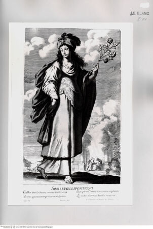 Vorderseite von Istituto Nazionale per la Grafica [http://creativecommons.org/publicdomain/mark/1.0/] Die zwölf SibyllenTafel 6: "Sibille Helesponticque" - , bh527081. Foto.