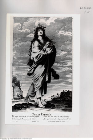 Vorderseite von Istituto Nazionale per la Grafica [http://creativecommons.org/publicdomain/mark/1.0/] Die zwölf SibyllenTafel 3: "Sibille Eristrée" - , bh527084. Foto.