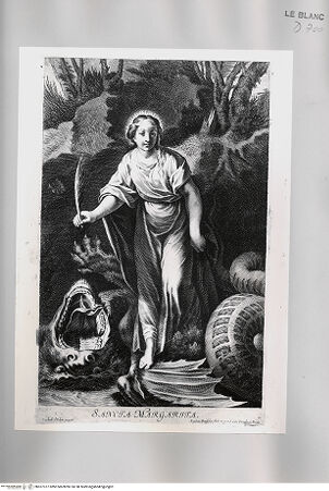 Vorderseite von Istituto Nazionale per la Grafica [http://creativecommons.org/publicdomain/mark/1.0/] Die heilige Margareta - , bh527377. Foto.