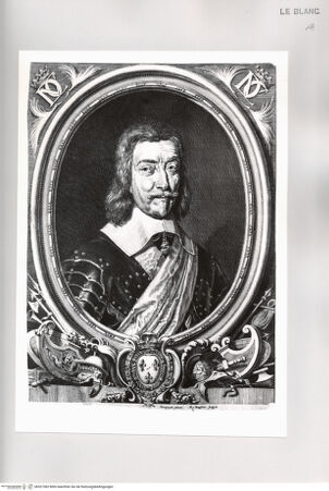 Vorderseite von Istituto Nazionale per la Grafica [http://creativecommons.org/publicdomain/mark/1.0/] Bildnis eines Farnese in Ovalrahmung, mit Wappen - , bh527382. Foto.